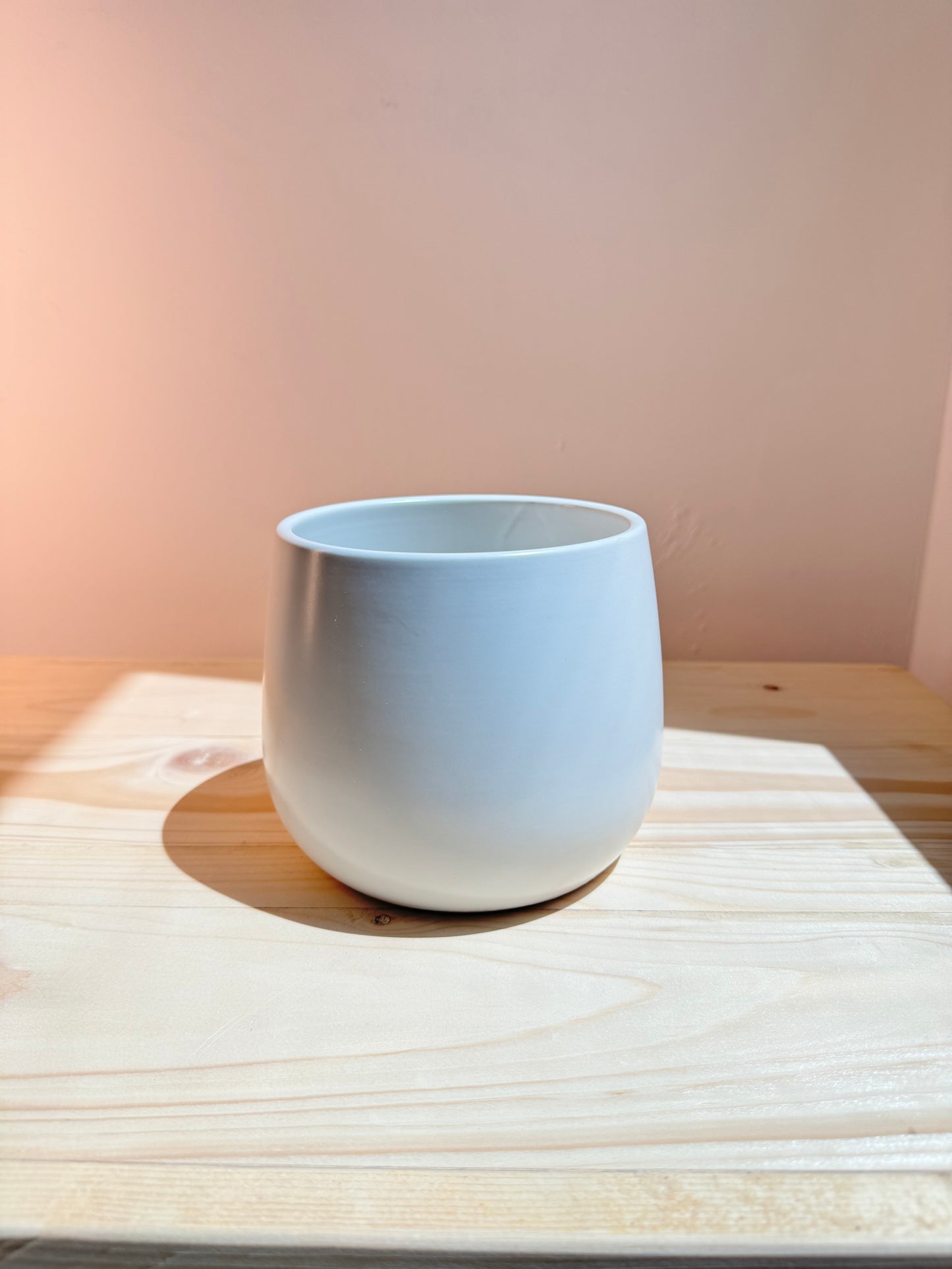 Elegant White Ceramic Pot - Planter