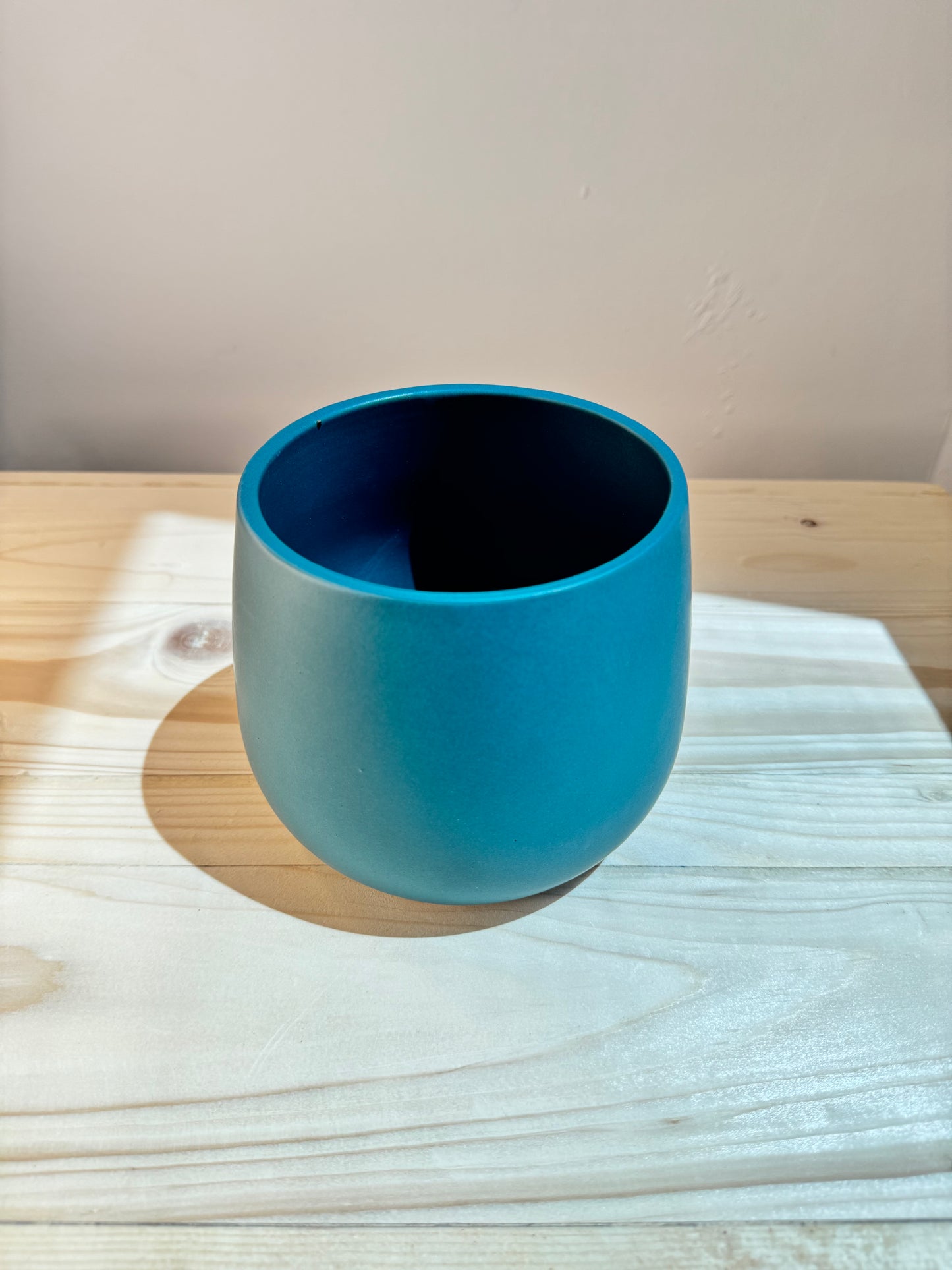 Teal Serenity Ceramic Pot - Planter