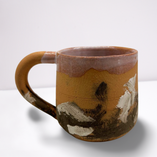 Handcrafted Artisan Ceramic Brown Mug