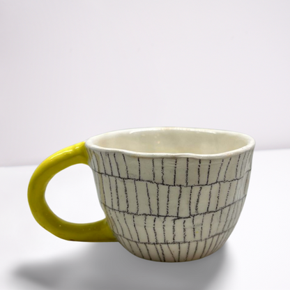 Handcrafted Artisan Ceramic White Mug