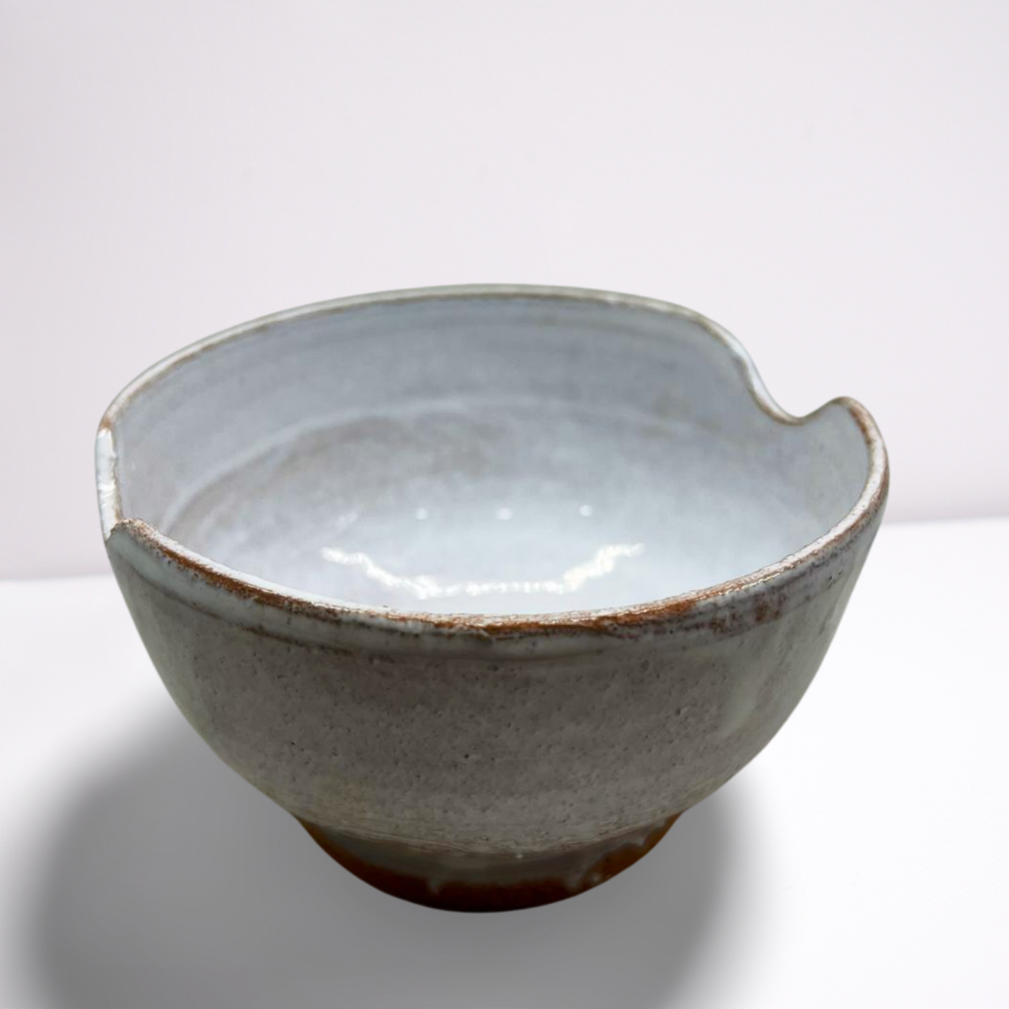 Handcrafted Artisan Ceramic White Bowl