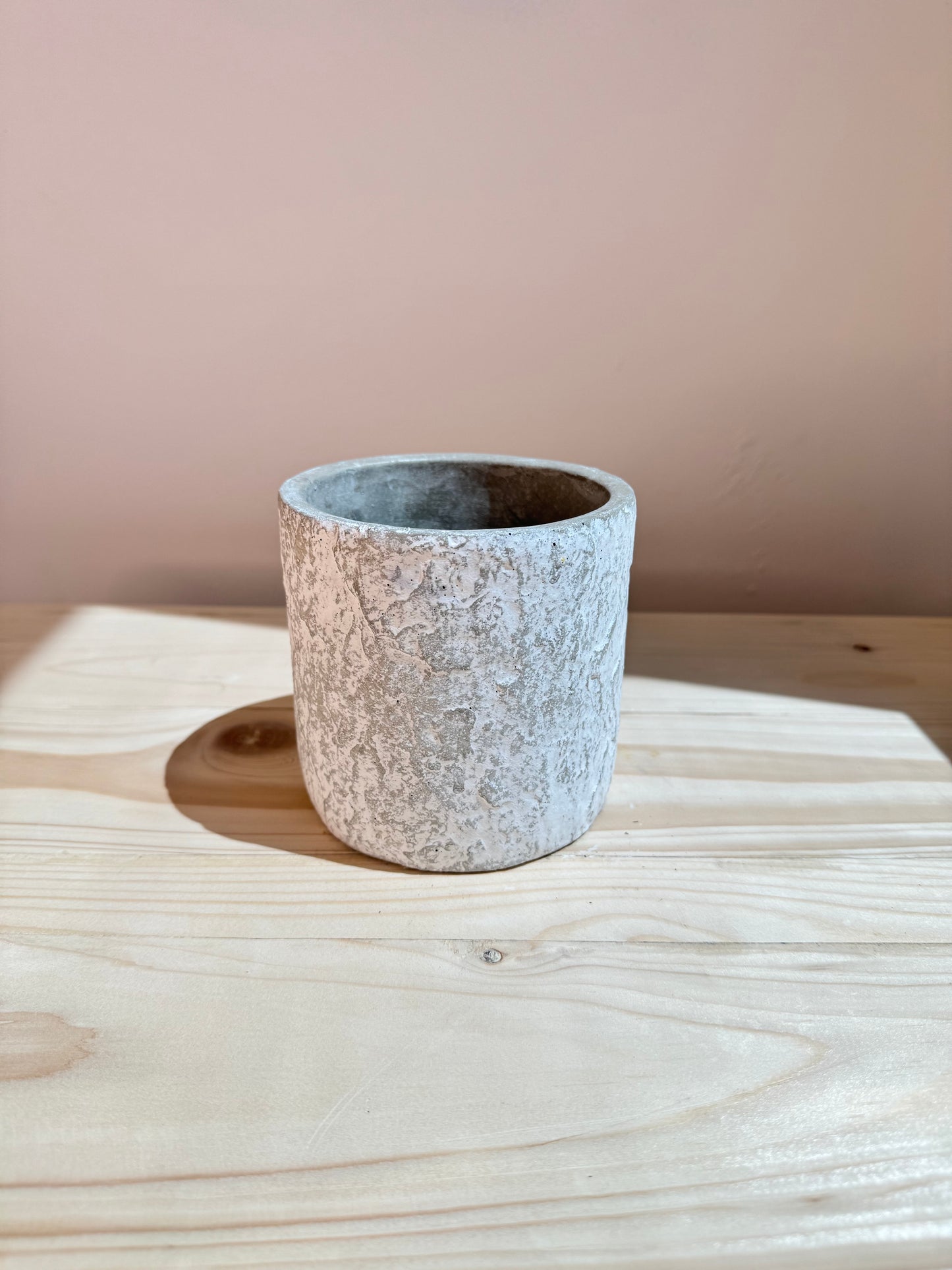 White Cement Pot - Planter