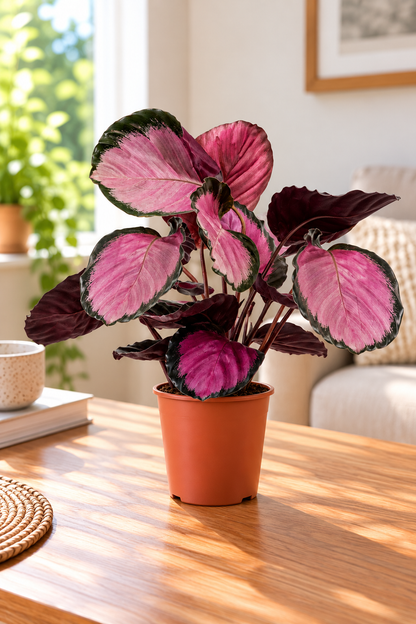Calathea roseopicta ‘Crimson’ - Indoor House Plant - نبات داخلي