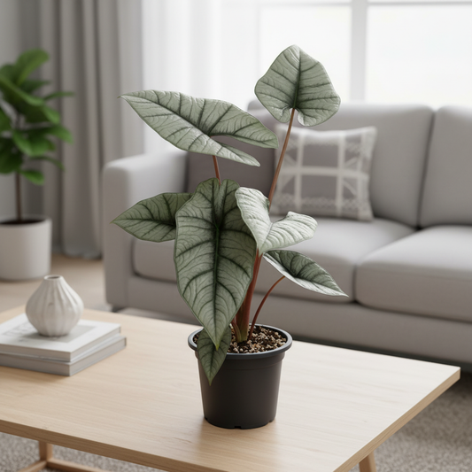 Alocasia Platinum Living Room Setup