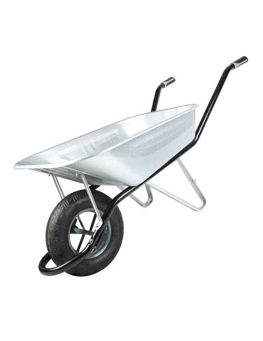 Heavy Duty Wheelbarrow - White Air Wheel 100L - Garden Tool