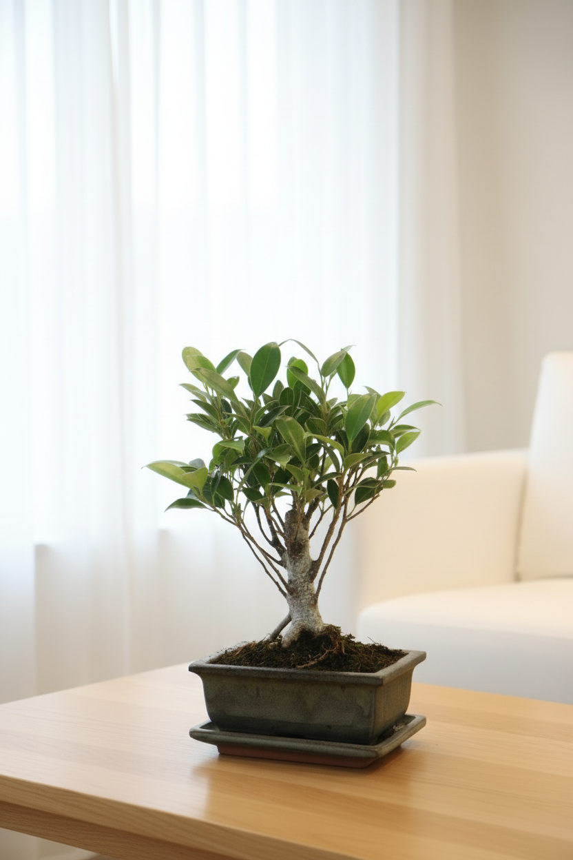 Bonsai Ficus Retusa - Window Natural Daylight Indirect Living Room