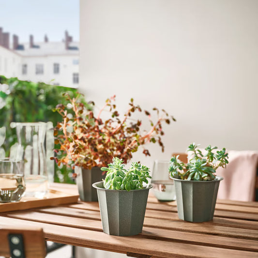 Grey Recycled Pot | أصيص رمادي معاد تدوير