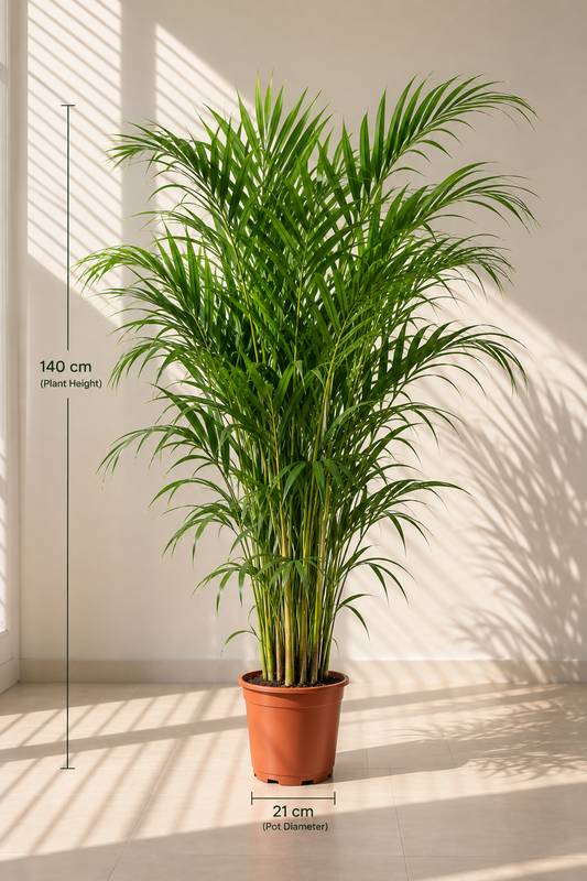Areca Palm - Dypsis lutescens - 140cm - نبات داخلي