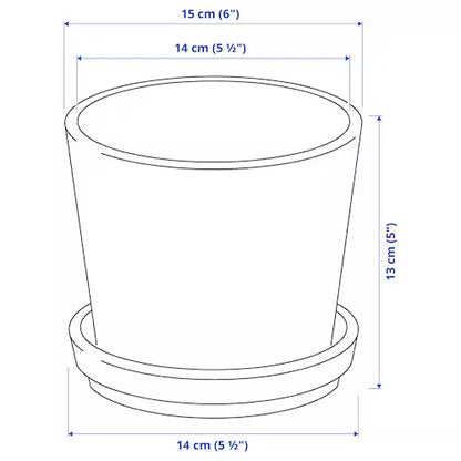 Amber Glow Ceramic Pot - Planter