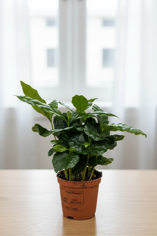 Coffea Arabica - Window Natural Daylight Sheer Curtains