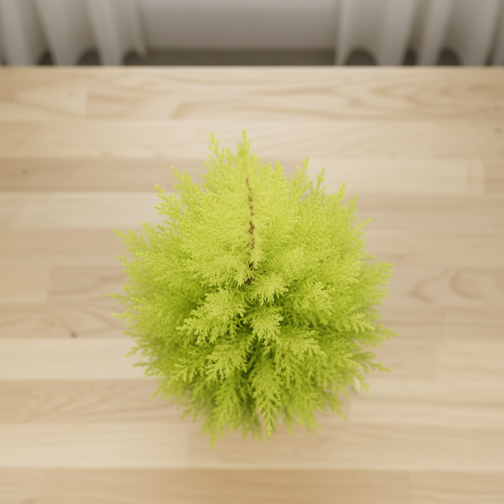 Cupressus Goldcrest Wilma - Top View Window Natural Daylight