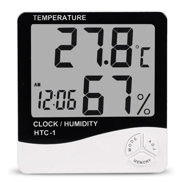 Digital Temperature & Humidity Meter - LCD Hygrometer for Indoor Use