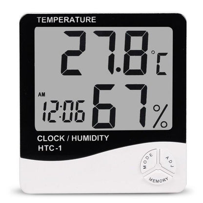 Digital Temperature & Humidity Meter - LCD Hygrometer for Indoor Use