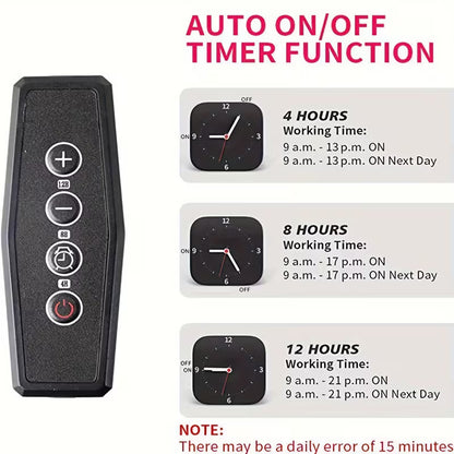 6000K Full-Spectrum Plant Growth Lamp - USB Timer & Dimming for Indoor Plants