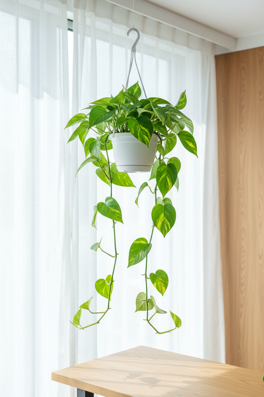 Golden Pothos Hanging — Bright Cool Daylight HD