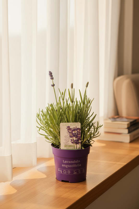 Lavender Plant — Cozy Living Area
