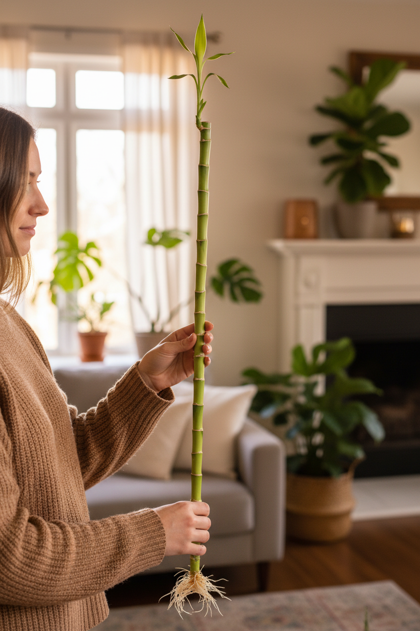 Lucky Bamboo 80cm – Lady Holding
