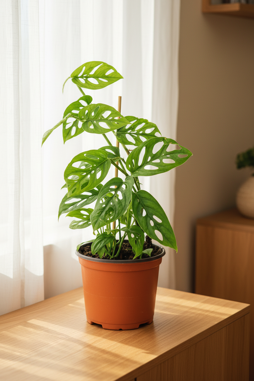 Monstera Adansonii — Cozy Window Setup
