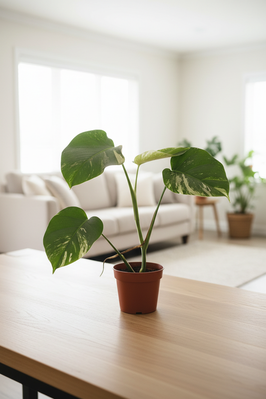 Monstera Deliciosa Variegated – Bright Living Room