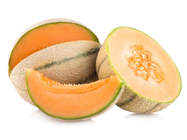 Musk Melon Striped (Orange Flesh) Seeds - Organic