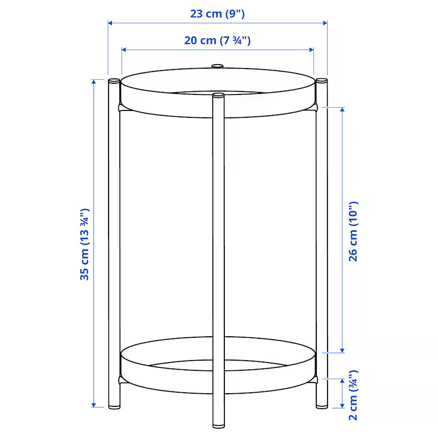 Modern Black Plant Stand