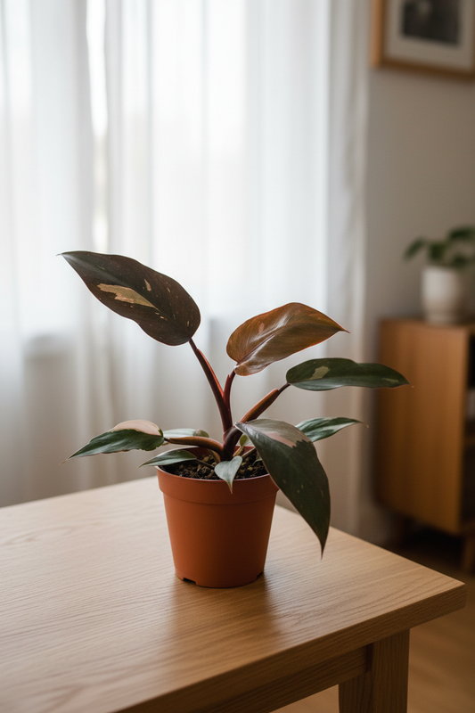 Philodendron Burgundy Princess — Side Angle