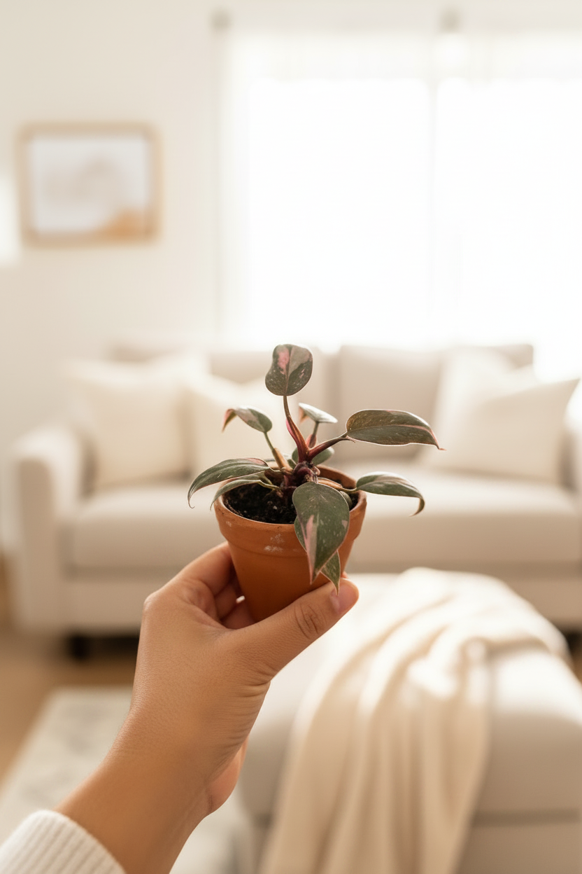 Philodendron Pink Princess – Bright White Lighting