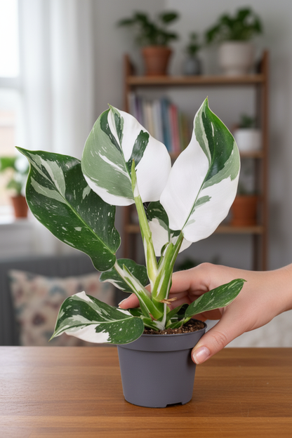 Philodendron White Princess – Lady Holding