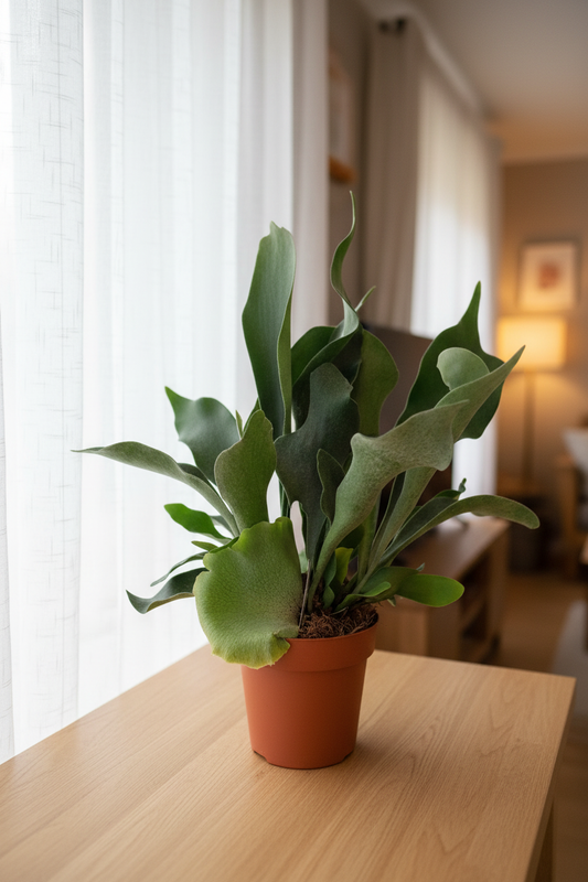 Platycerium bifurcatum — Hand Only Cozy Window