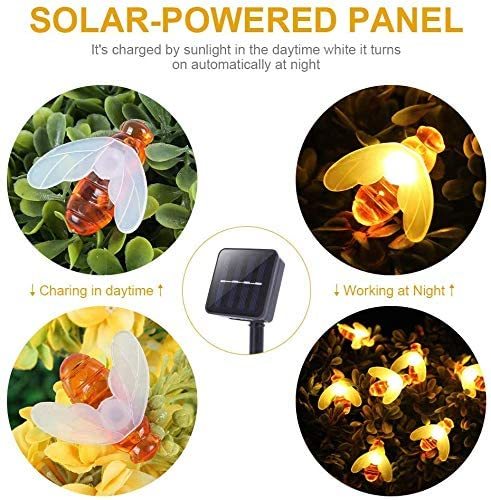 SolarBee Firefly Solar Light – 20 LED Strings | إضاءة سولار بي فايرفلاي الشمسية – 20 خيط LED