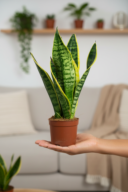 Sansevieria Futura Superba - Hand Holding