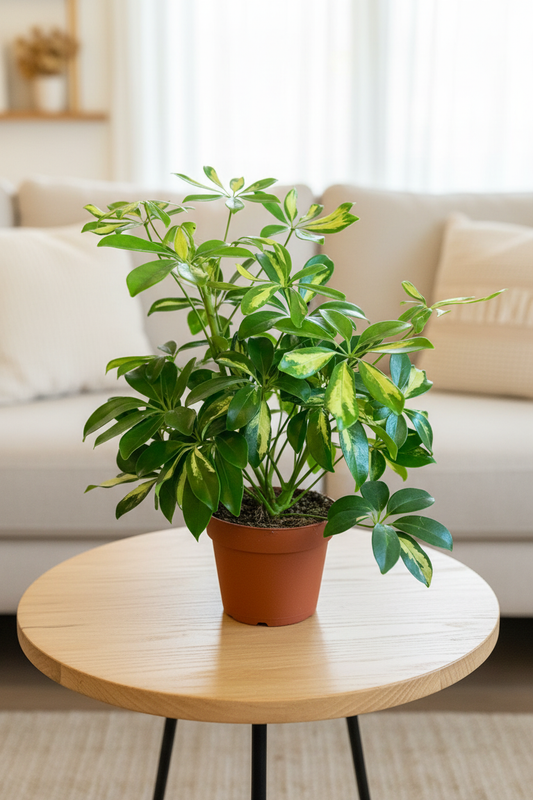 Schefflera Gerda Variegated - Tabletop Daytime