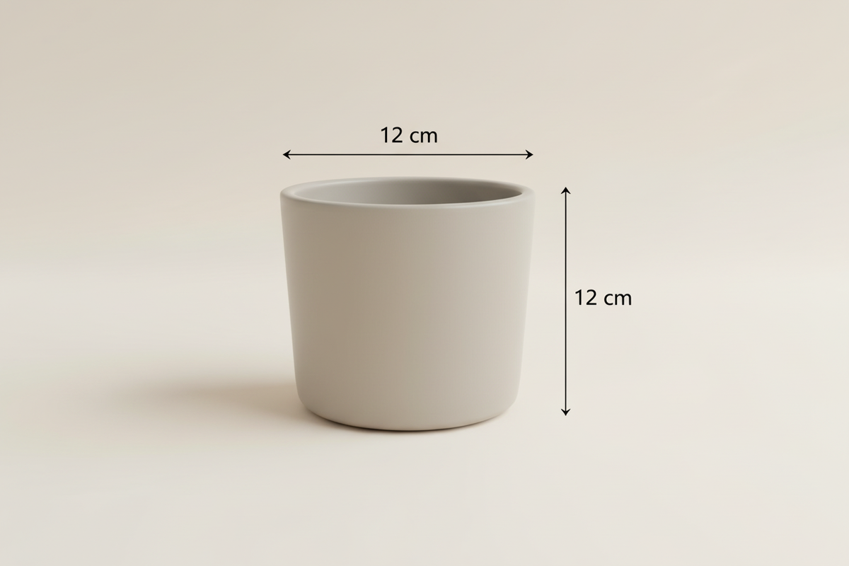 Small greyish planter dimensions photo
