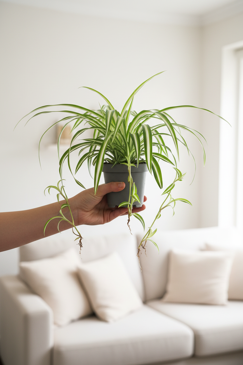 Spider Plant - Clean, No Artifacts
