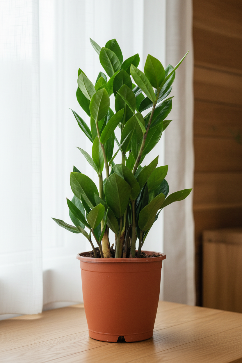 Zamioculcas Zamiifolia ZZ Plant — Cozy Window Setup